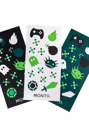 MontiiCo Stickers - 3 vellen - Game On Betrouwbaar