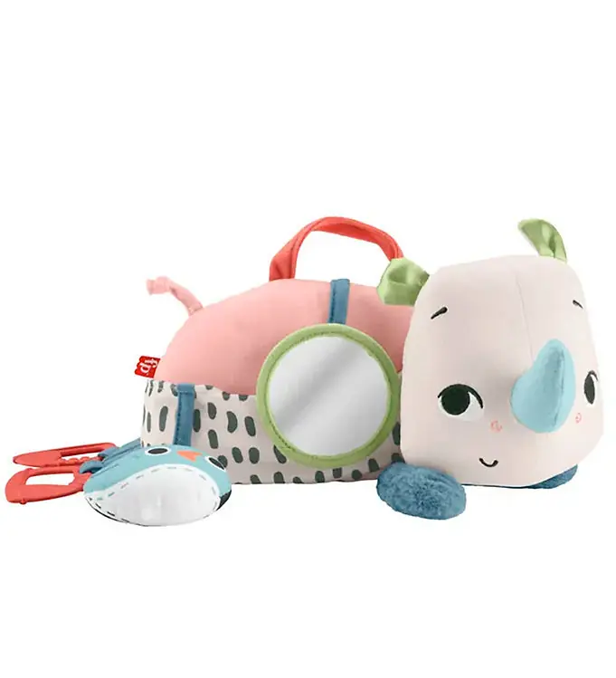 Beste Prijs Fisher-Price Knuffel - Planeet Friends Buiktijd Neushoorn