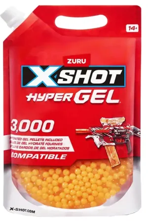 X-Shot Gelballen - Hyper Gel - 3000 stk - Refill Verpakking Tijdelijk Beschikbaar