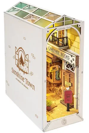 Rolife Miniatuurdiorama - DIY - Boekenhoek & Wonderland - Sunshi Direct Beschikbaar