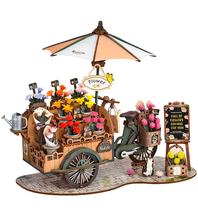 Actieprijs Rolife Miniatuurdiorama - DIY - Blossom Winkelwagen TGS03 - 187