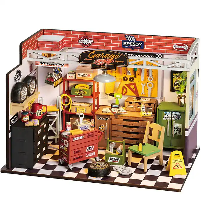 Rolife Miniatuurdiorama - DIY - Garage Workshop DG165 - 157 Deel Korting