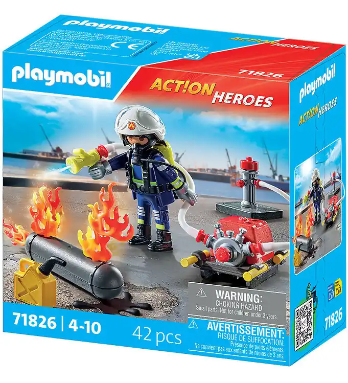 Playmobil Action Helden - Brandweerman... - 71826 - 42 Onderdele Dagaanbieding