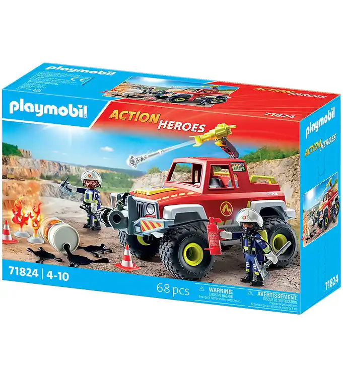 Playmobil Action Helden - Brandweerman Truck - 71824 - 68 Onderd Express Levering