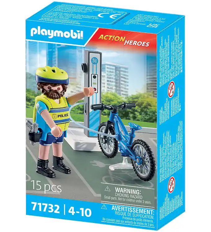 Playmobil Action Helden - Politiefietspatrouille - 71732 - 15 On Gratis Retour
