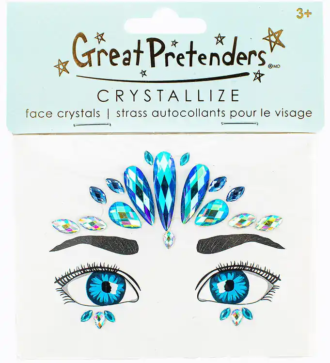 Betrouwbaar Great Pretenders Gezichtssieraden - Kristallen Ocean Mermaid