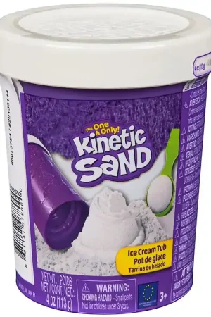 Kinetic Sand Strandset - 113 gram - Ice Cream Tube - Wit Snelle Levering