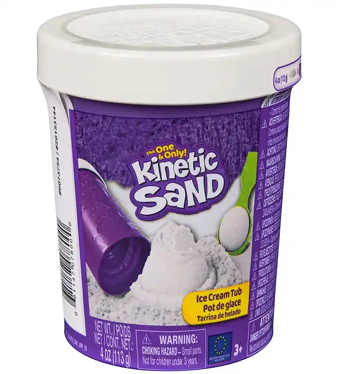 Kinetic Sand Strandset - 113 gram - Ice Cream Tube - Wit Snelle Levering