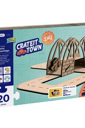 Exclusieve Aanbieding Crateit Creatieve Speelset - Crateit Stad - Hout - Dreamy Ophaal