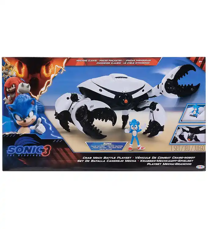 Seizoensaanbieding Sonic Speelset m. Figuur - Krab-mecha-gevechtsspeelset