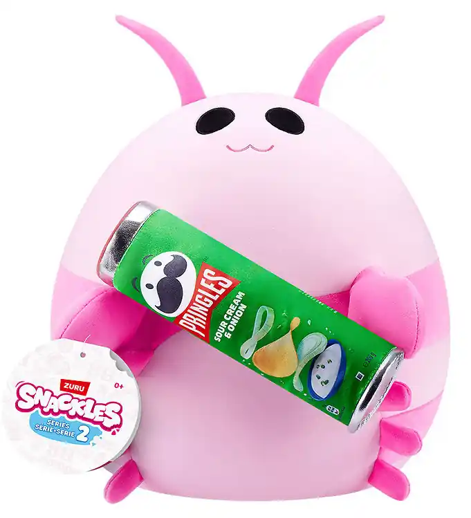 Alleen Vandaag Snackles Knuffel - 35 cm - Garnalen Lily m. Pringles