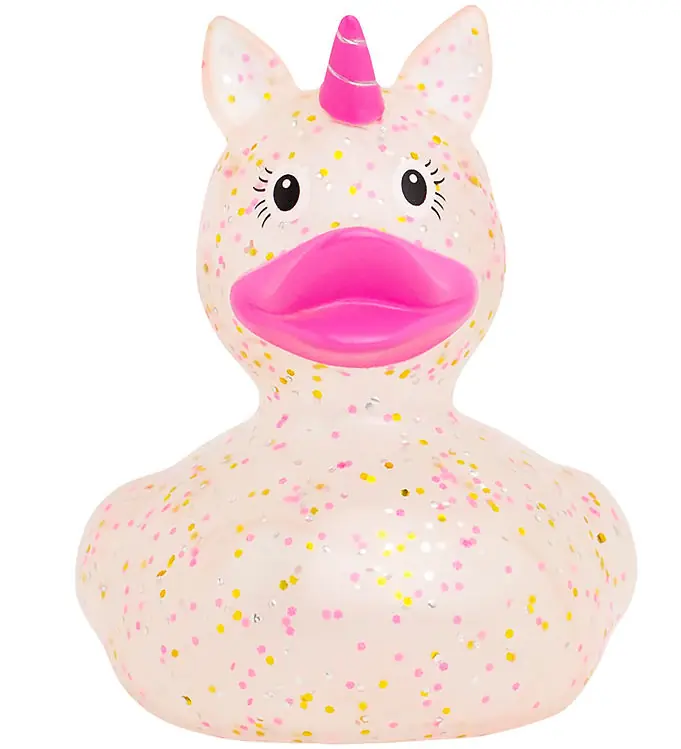 Direct Verzonden Rubber Eend - Glitter Eenhoorn