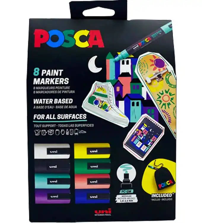 Must-Have Posca Markers - PC-5M - 8 st. - Multicolour