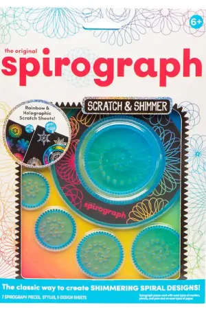 Spirograph Tekenset - 10 Onderdelen - Waarde - Kras & Shimmer Flitsaanbieding