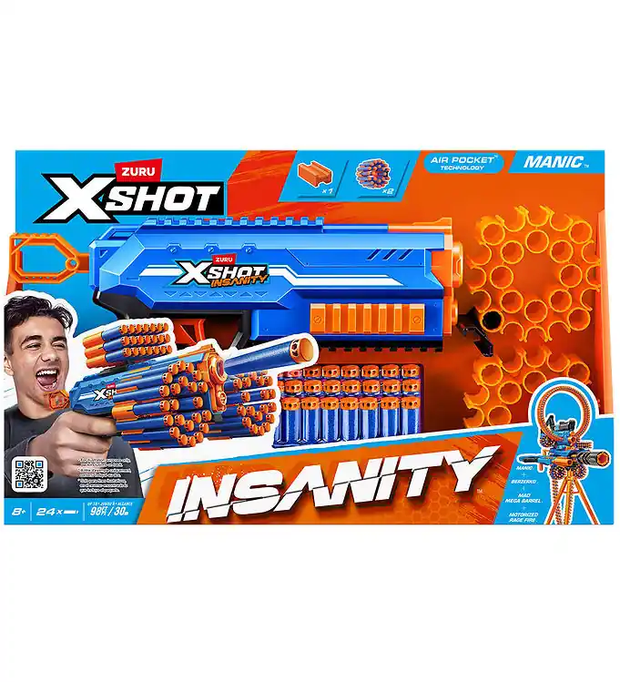 X-Shot Schuimpistool - Excel - Insanity Manic Rechtstreeks Van De Fabrikant