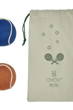 Bestel Nu OYOY Rammelaar - Tennisballen - Apricot/Blue