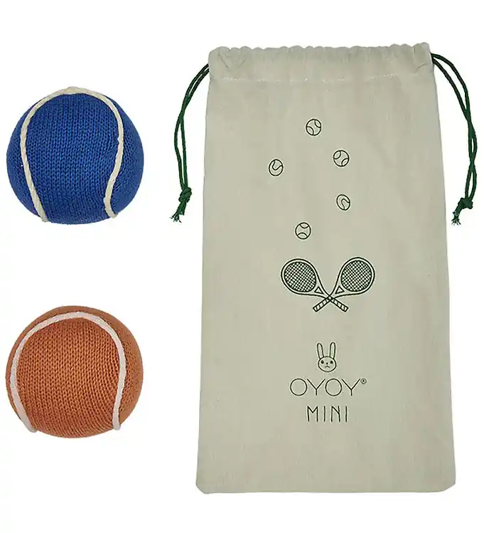 Bestel Nu OYOY Rammelaar - Tennisballen - Apricot/Blue