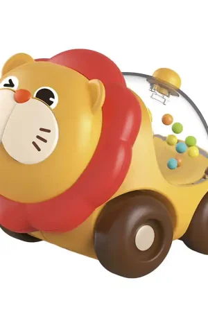 Scandinavian Baby Products Auto - Leeuw m. Confetti Snelle Levering