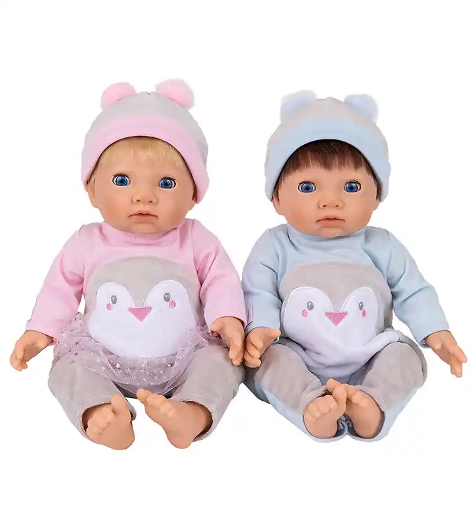 Tiny Treasures Poppen - Tweeling - Baby Penguin Set Koopje