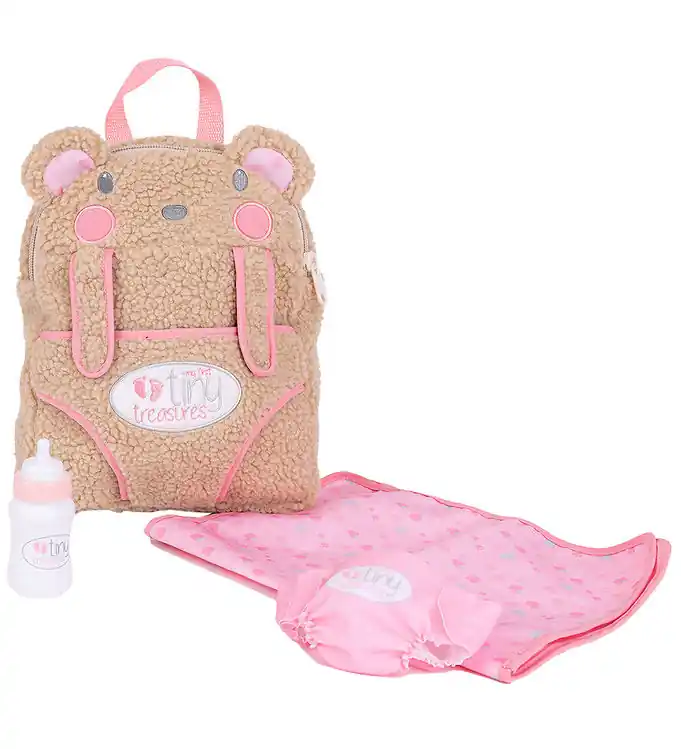Speciale Aanbieding Tiny Treasures Rugzak m. Accessoires - Bear Hug luiertas