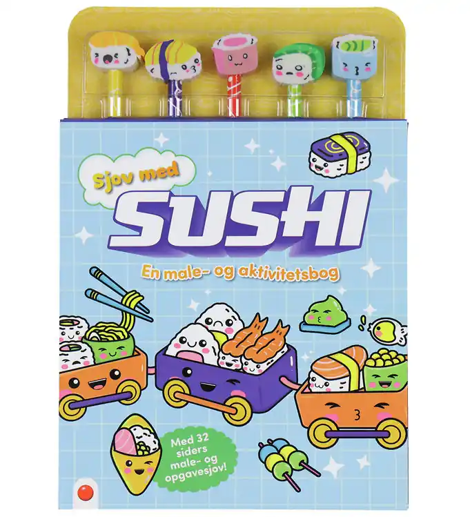 Forlaget Bolden Activiteitenboek m. Potloden - Plezier met sushi Flitsaanbieding