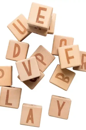 Sebra Houten Speelgoed - Letterblokken - Hout Finale Uitverkoop