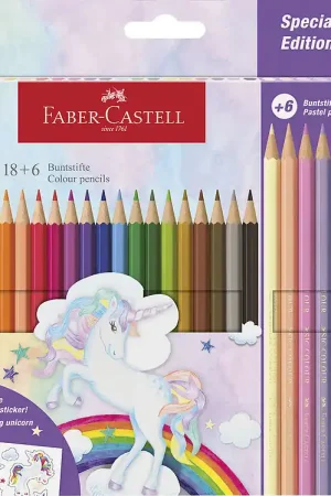 Voordeelprijs Faber-Castell Kleurpotloden - 24 st. Unicorn Pastel