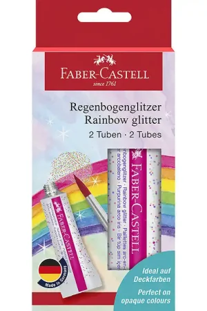 Faber-Castell Glitter Knollen - 2 st. - Rainbow Speciale Aanbieding
