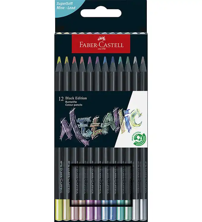Faber-Castell Kleurpotloden - 12 st. - Metallic Beperkte Voorraad