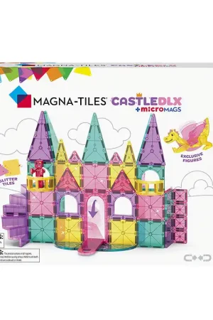 Dagaanbieding Magna-Tiles Magneetset - 48 Onderdelen - Kasteel Deluxe + MicroM