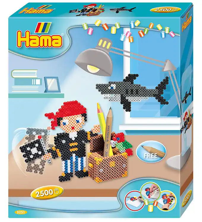 Hama Midi Cadeaubox - 2500 stk - Piratenspel Koop Online