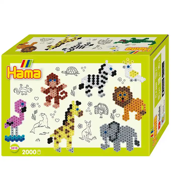 Superprijs Hama Midi Cadeaubox - 2000 stk - Small World Zoo