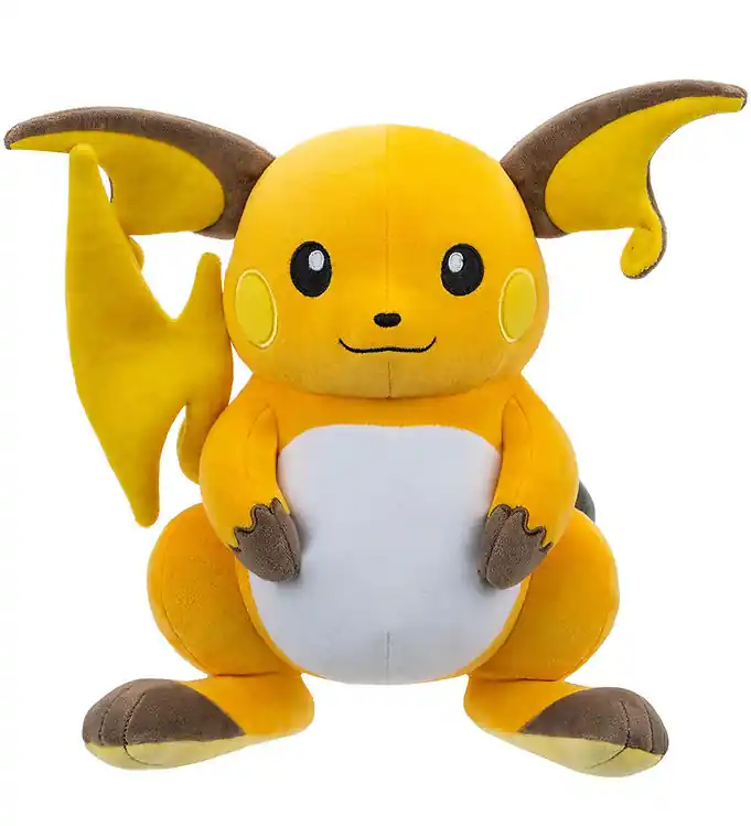 Op = Op Pokémon Knuffel - 30 cm - Raichu