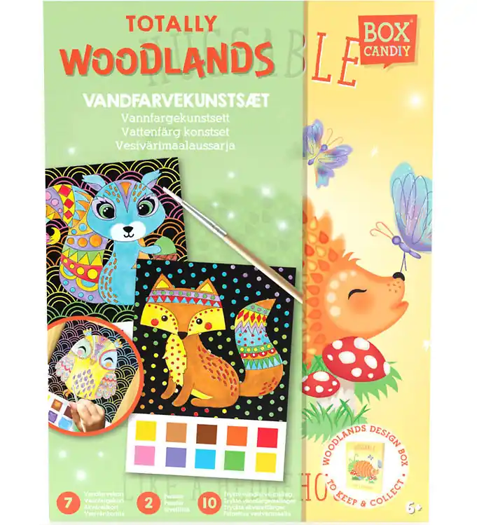 Populair Box Candiy Creatieve Speelset - Aquarel kunstset - Totally Woodl