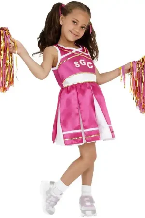 Smiffys Verkleedkleren - Cheerleader - Roze Betaalbaar