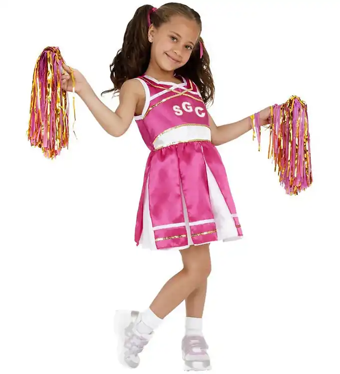 Smiffys Verkleedkleren - Cheerleader - Roze Betaalbaar