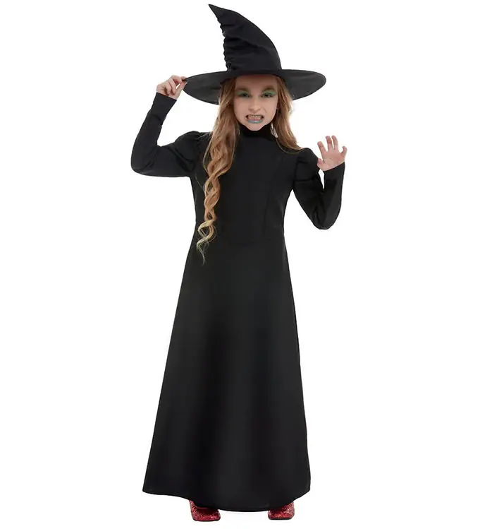 Smiffys Kostuum - Wicked Witch Girl - Zwart Weekendaanbieding