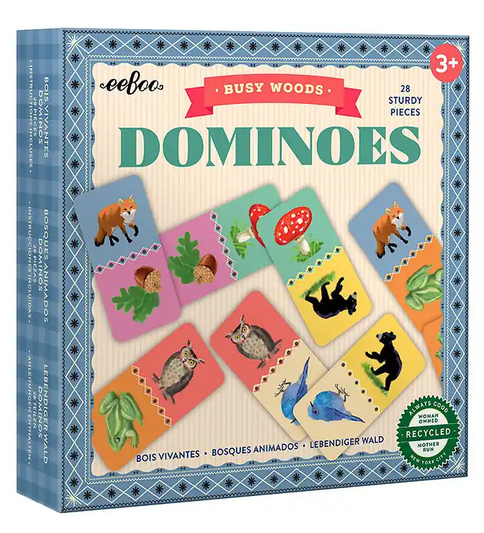 Veilige Betaling Eeboo Spel - Domino - Drukke bossen