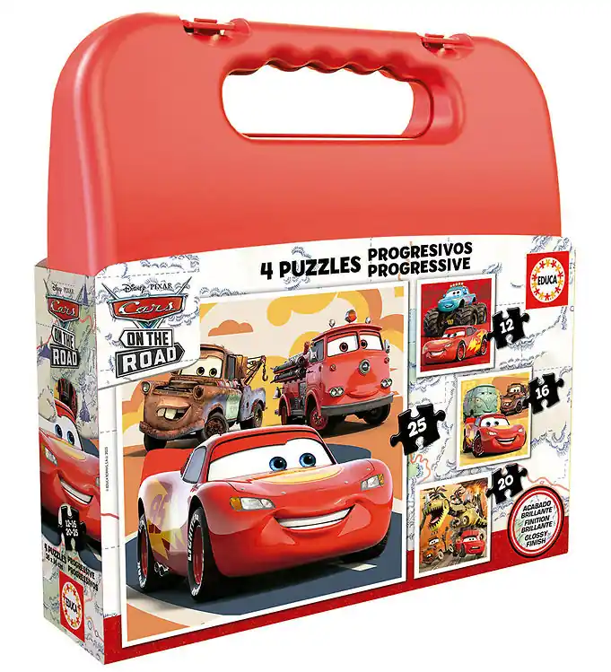 Educa Puzzel - 4 Verschillende - Disney Cars Favoriet