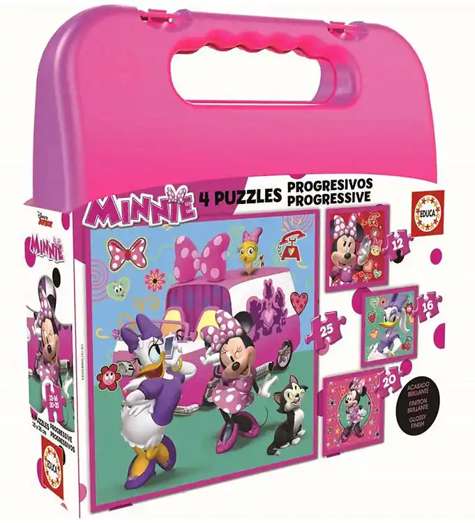 Koop Online Educa Puzzel - 4 Verschillende - Minnie Mouse