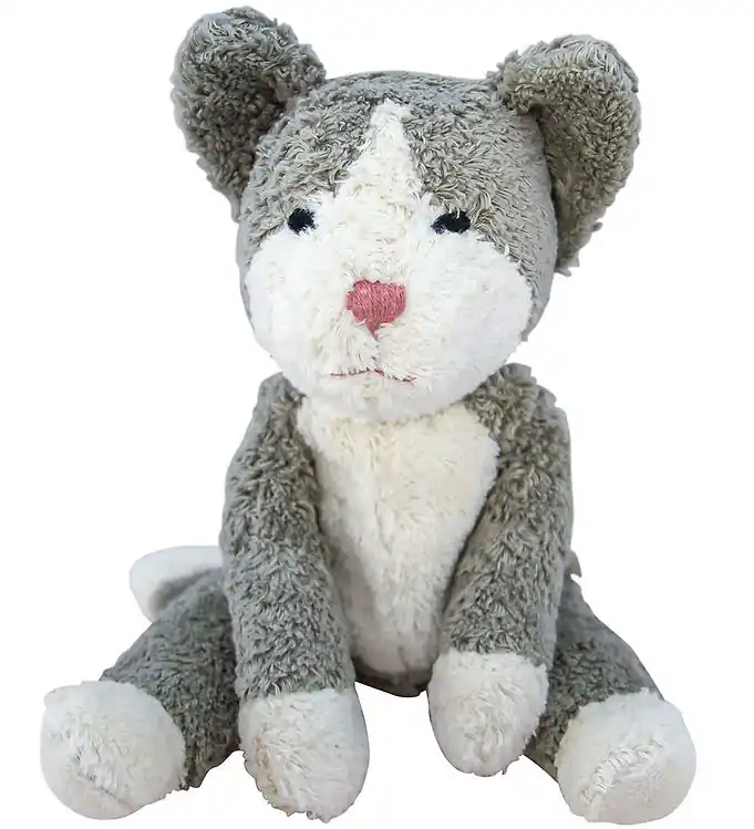 Senger Naturwelt Knuffel - Klein - Kat - 30 cm - Grijs Dagaanbieding