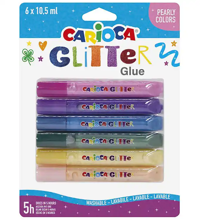 Nu Kopen Carioca Glitterlijm - 6 stk - Multicolour