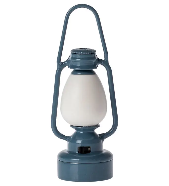 Gereduceerde Prijs Maileg Miniatuur zaklamp - Vintage lantern - Muis - Blauw