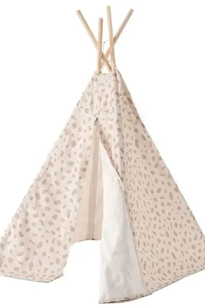 Kids Concept Speeltent - Tipi Dot - Wit/Beige Laatste Versie