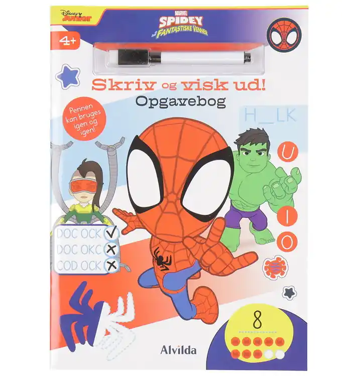 Gecertificeerd Alvilda Werkboek - Schrijven en wissen - Marvel Spidey