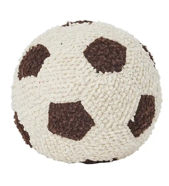 Smallstuff Voetbal - Gebreid - Off White/Brown Merkproduct