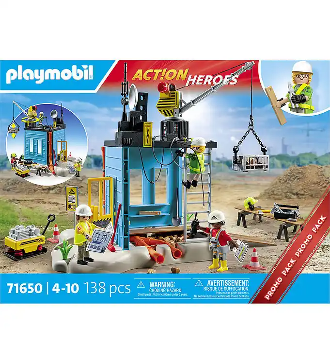Must-Have Playmobil Action Helden - Bouwwerf - 71650 - 138 Onderdelen