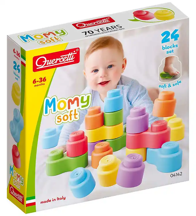 Quercetti Bouwblokken - 24 st. - Moeder Soft Tijdelijk Beschikbaar