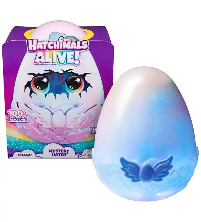 Hatchimals Knuffel - Levend Mysterie Luik - Draggle - Assorti Superprijs