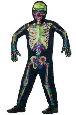Betrouwbaar Smiffys Kostuum - Glow In The Dark Skeleton - Multi